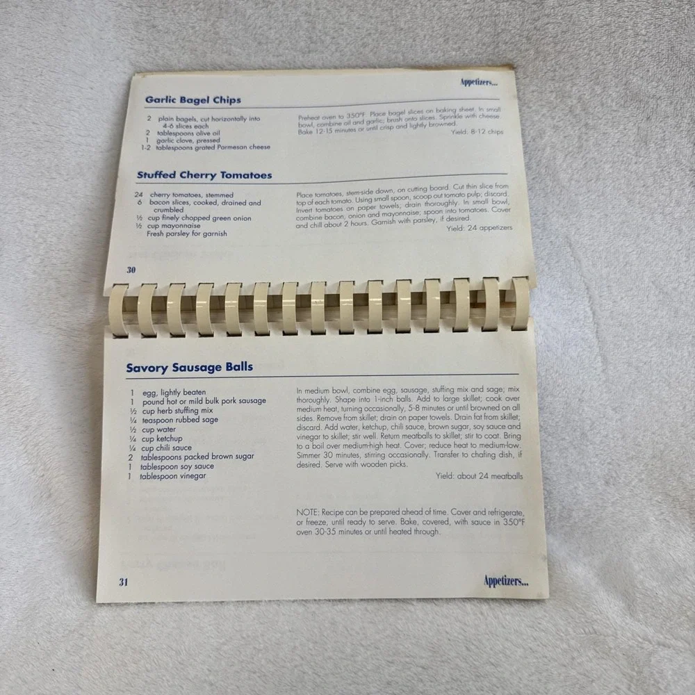 Vintage Pampered Chef Recipes From The Heart 90s 1997 Cookbook‎ Spiral